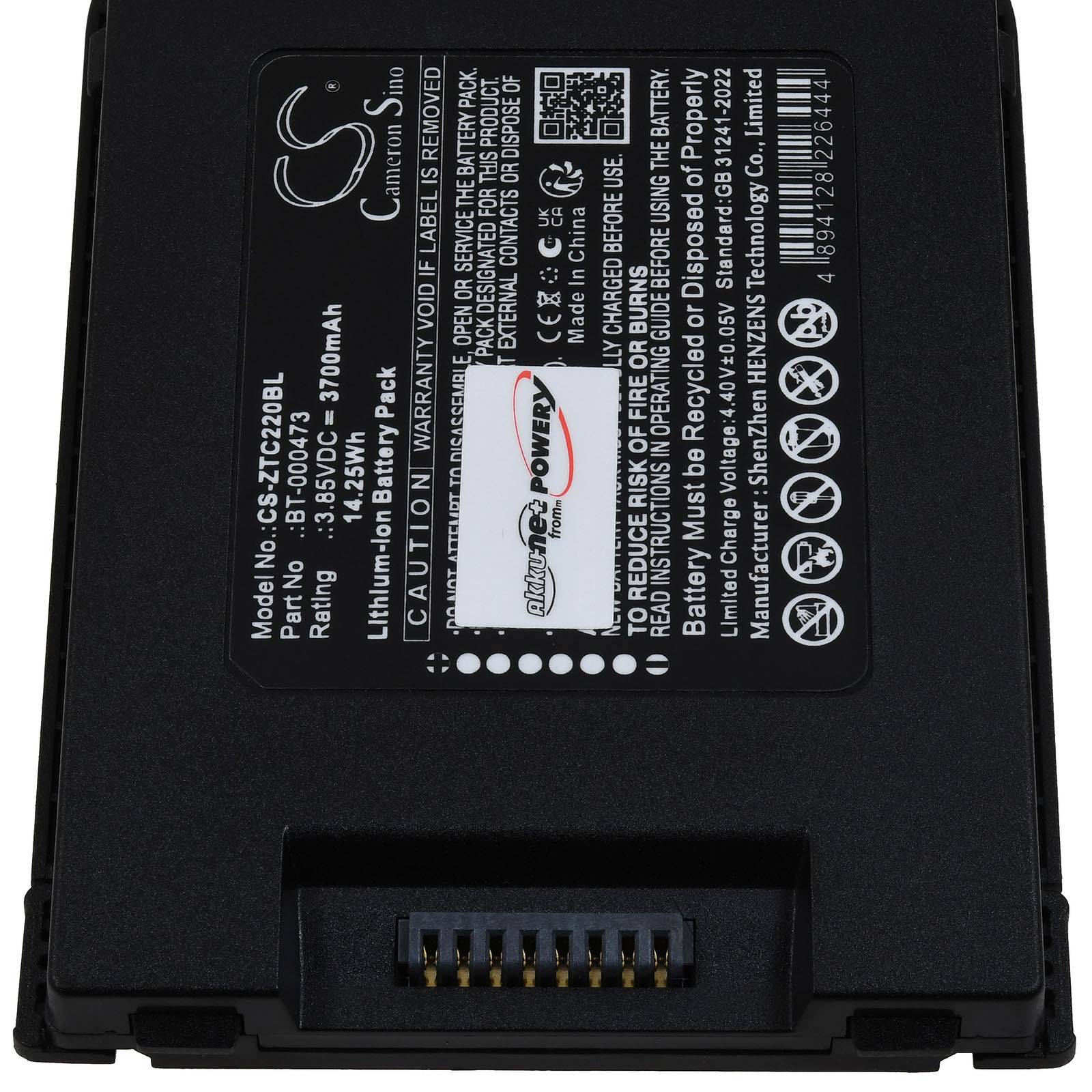 Powery Akku für Zebra TC27 Mobile Computer, 3,85V, Li-Ion