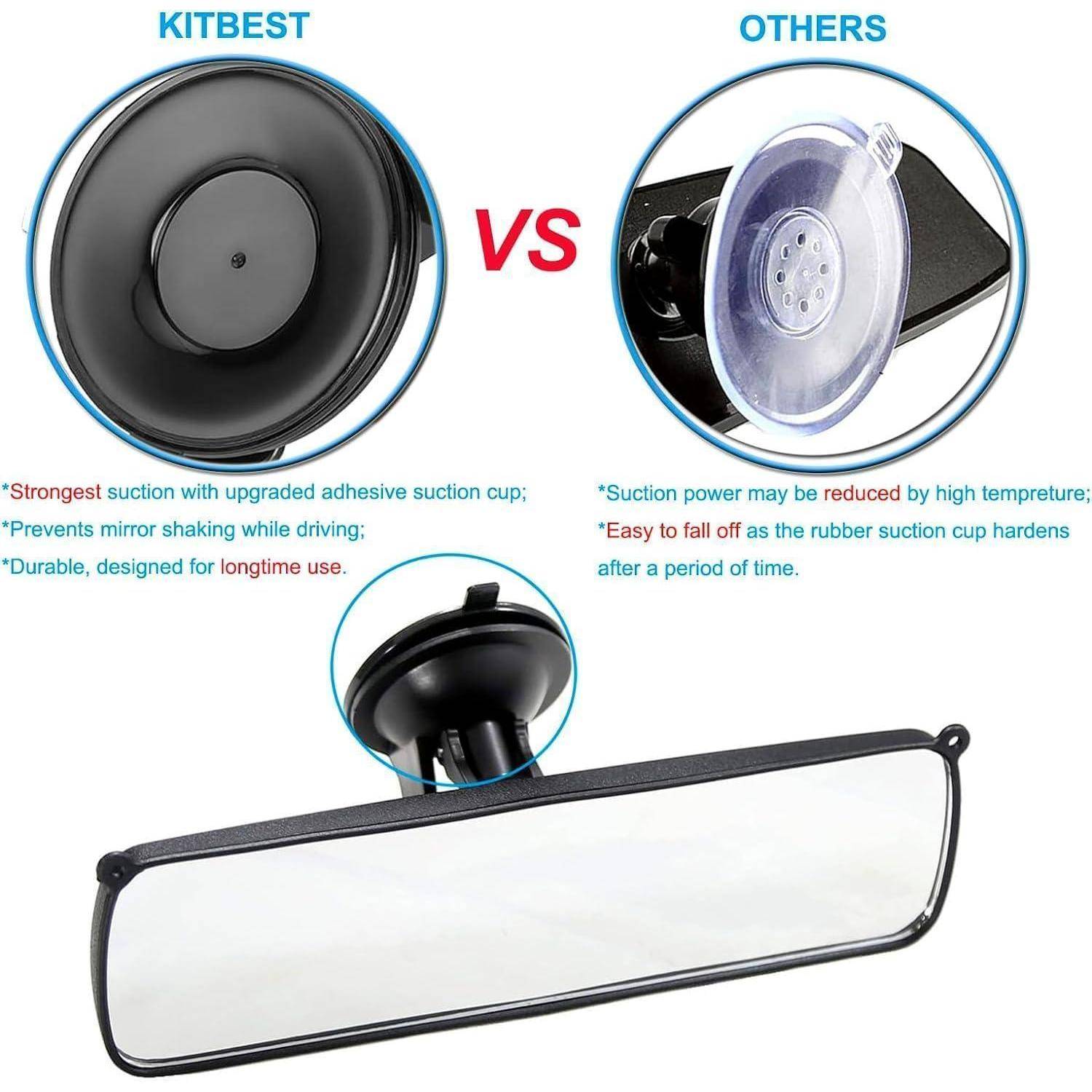 Innenspiegel mit Saugnapf 250mm Weitwinkel einstellbar