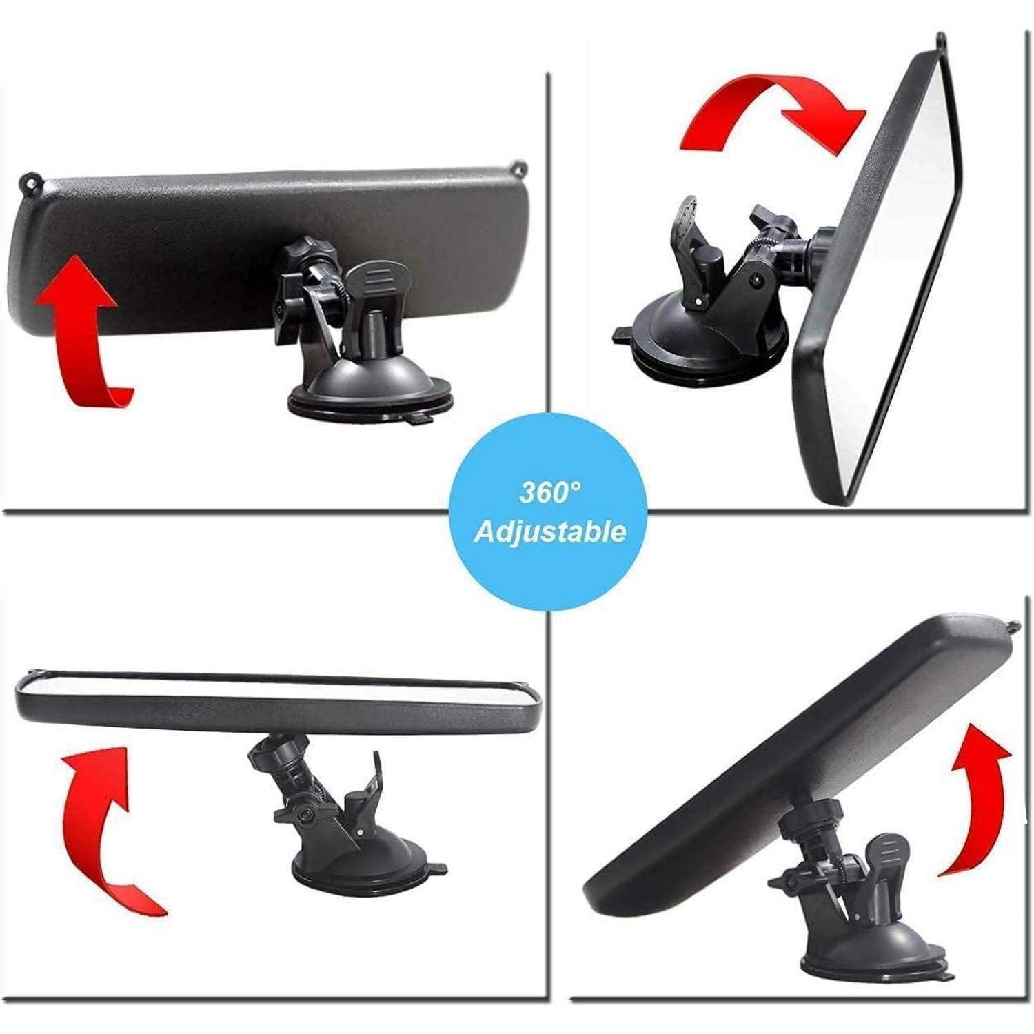 Innenspiegel mit Saugnapf 250mm Weitwinkel einstellbar