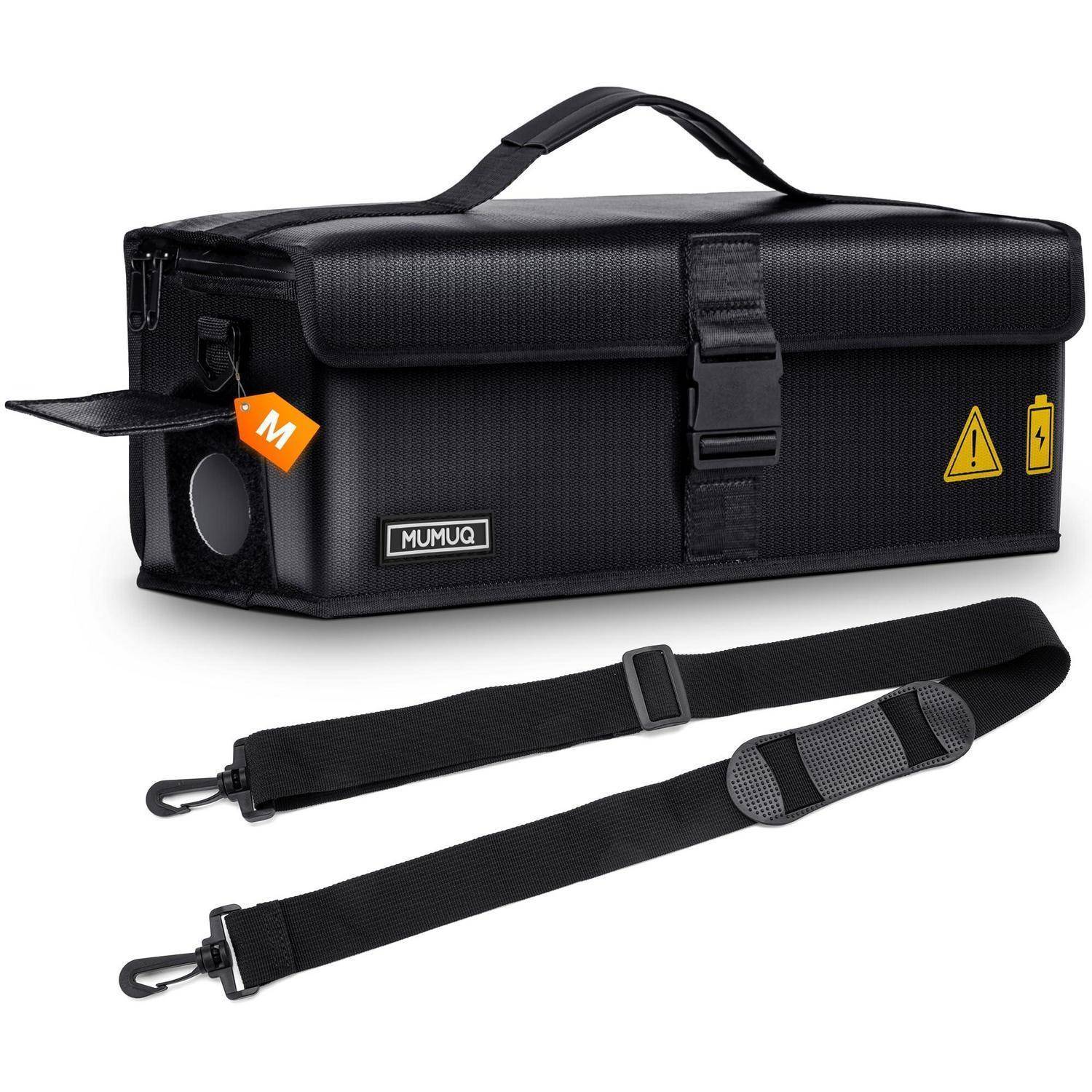 E-Bike Akku Tasche feuerfest 1400°C LIPO Schutzhülle M 41x13x12cm