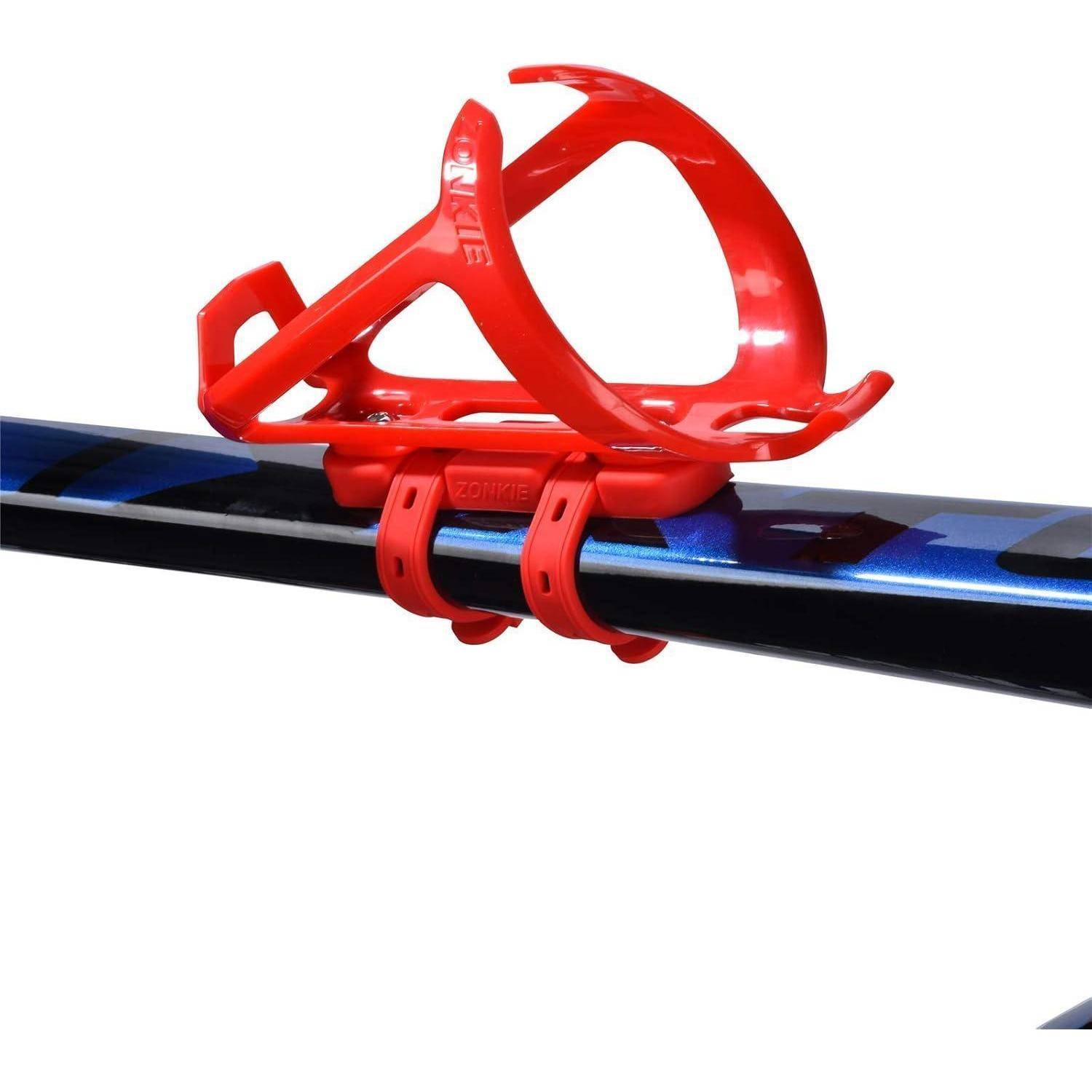 zonkie Fahrrad-Flaschenhalter für Kinderwagen und Fahrrad, Rot