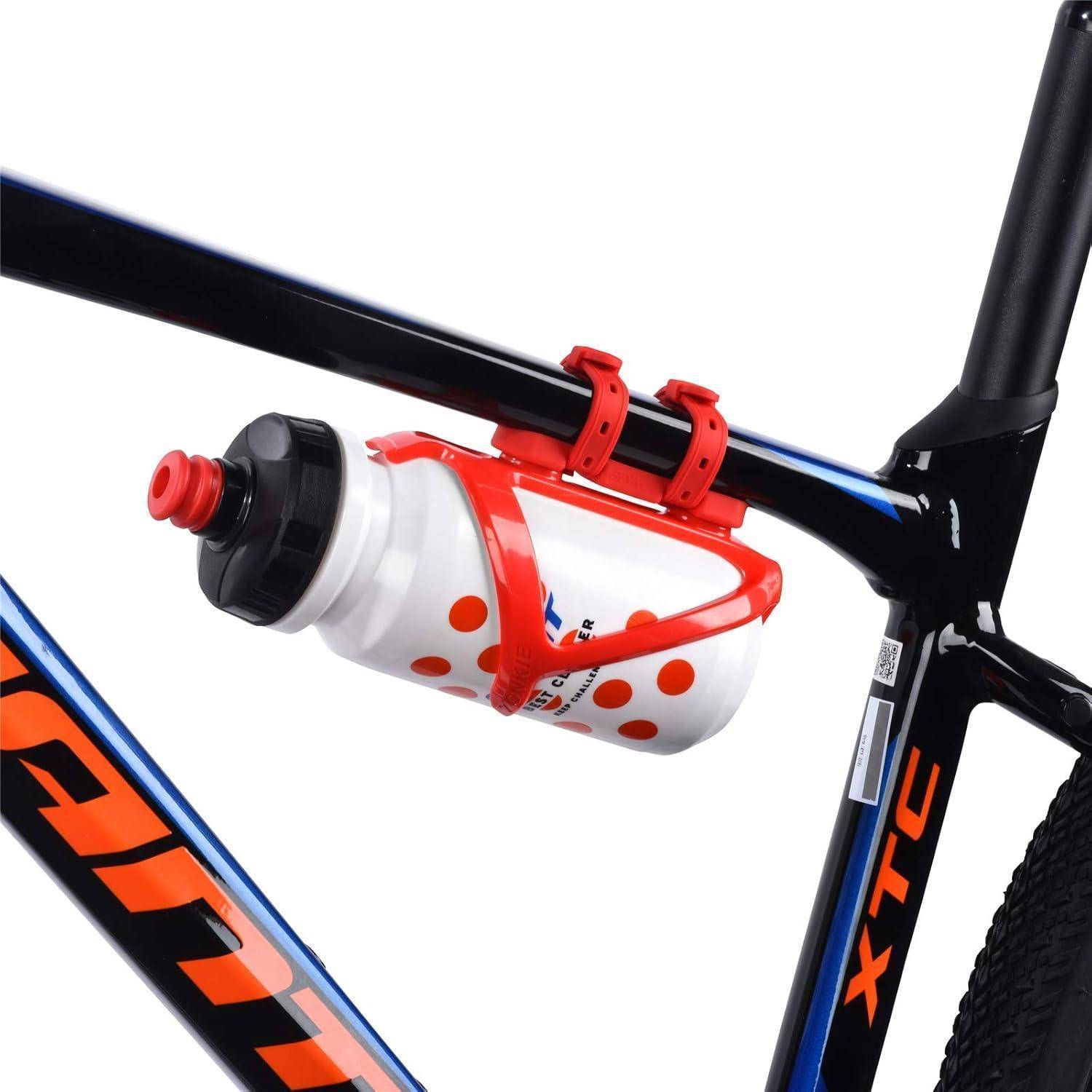 zonkie Fahrrad-Flaschenhalter für Kinderwagen und Fahrrad, Rot