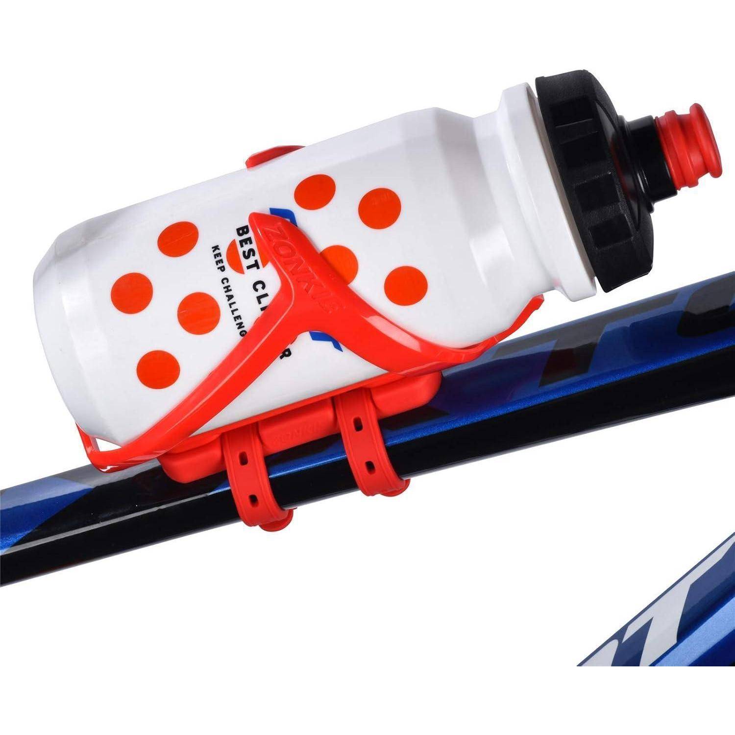 zonkie Fahrrad-Flaschenhalter für Kinderwagen und Fahrrad, Rot