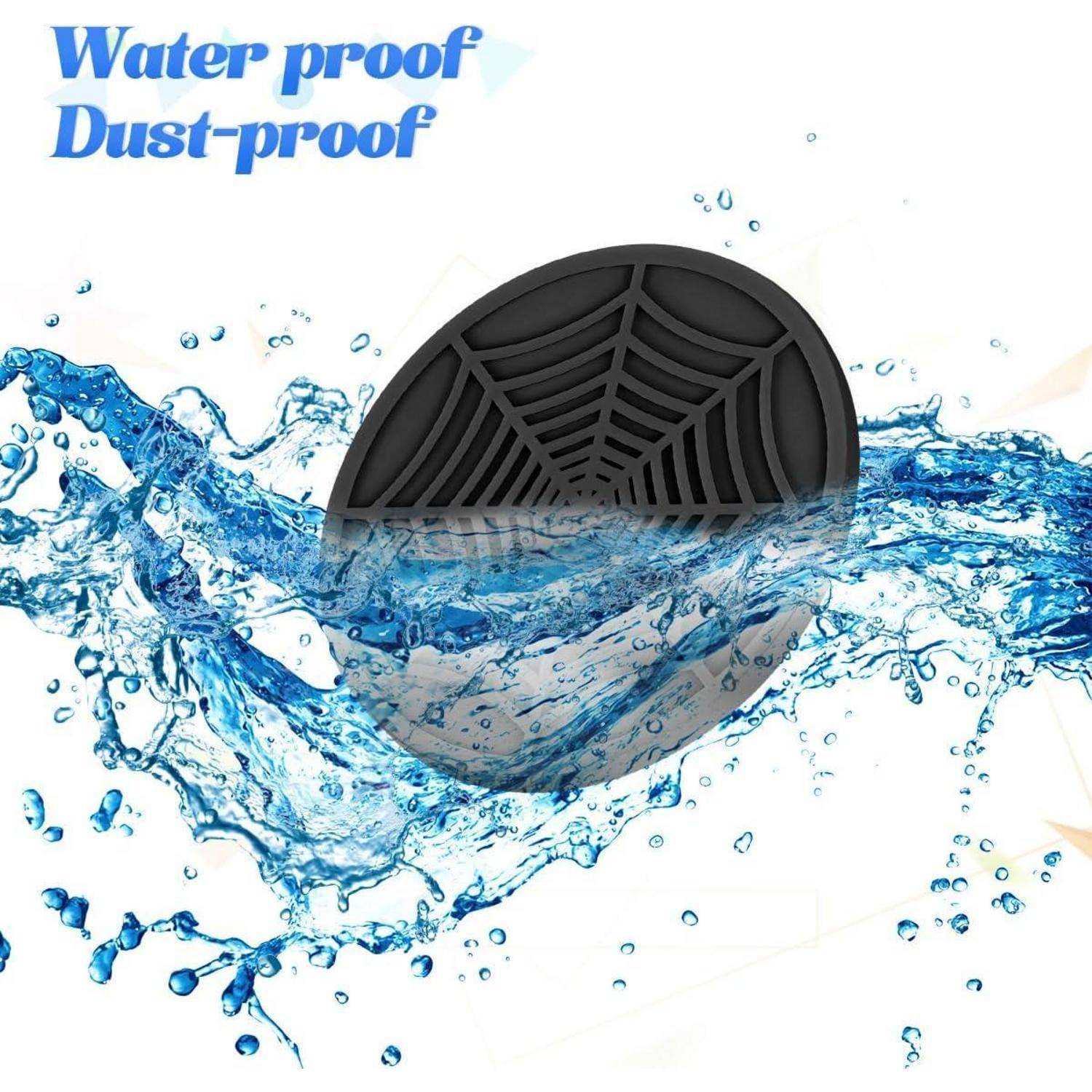Auto Getränkehalter Matte 2 Stück PVC Anti-Rutsch Schwarz Spinne Design