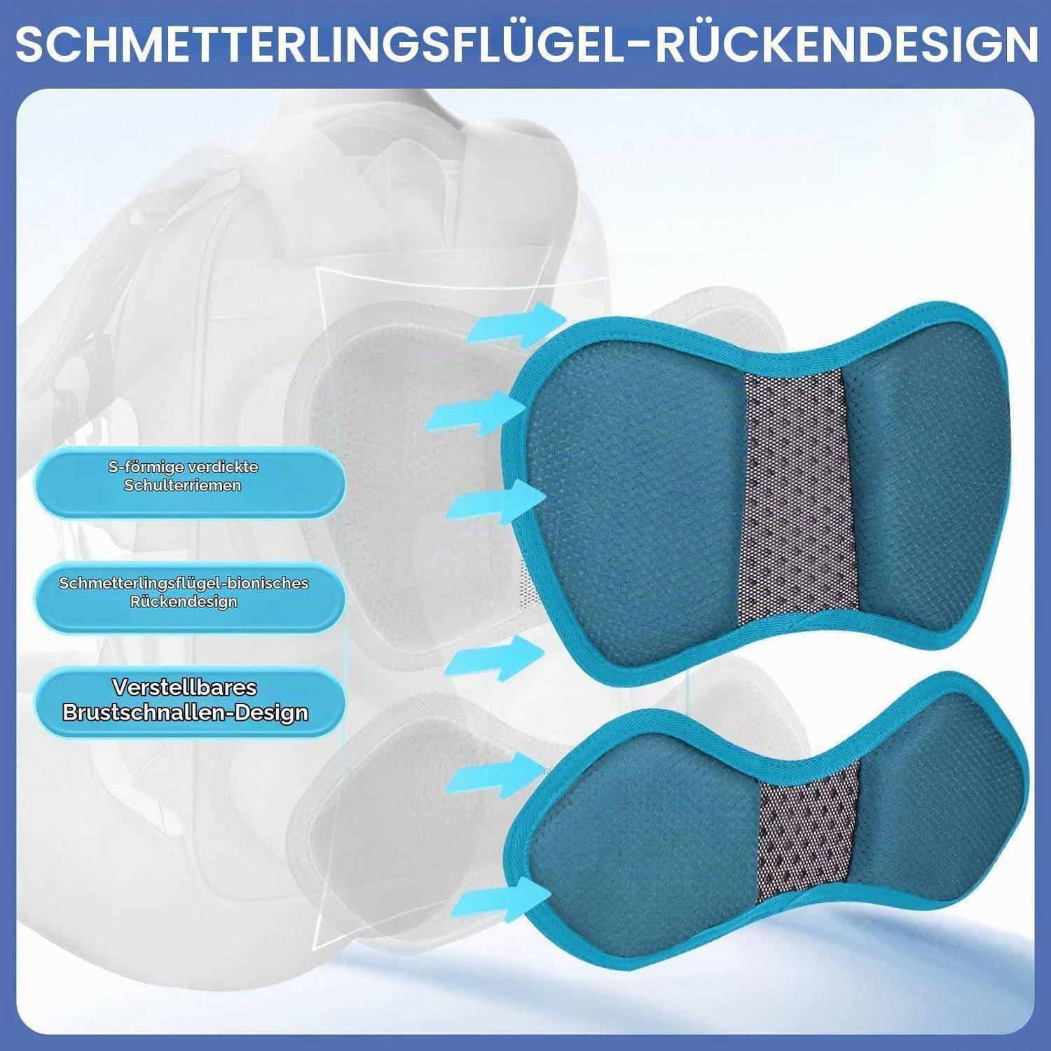 Amythe Schulrucksack Jungen 1-5. Klasse Blau 26L 0,55kg