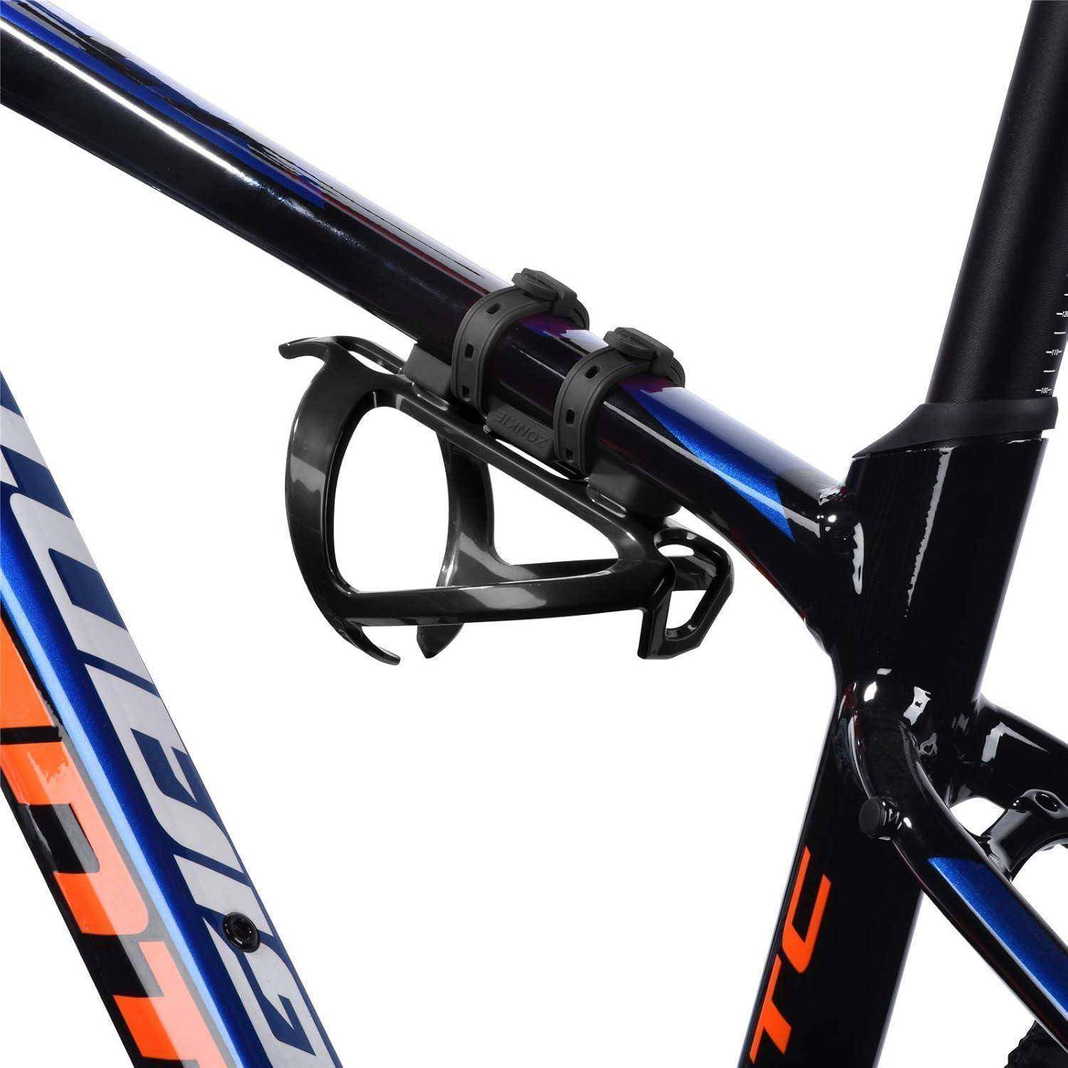 zonkie Fahrrad-Flaschenhalter für Kinderwagen, Fahrrad, universell, Schwarz