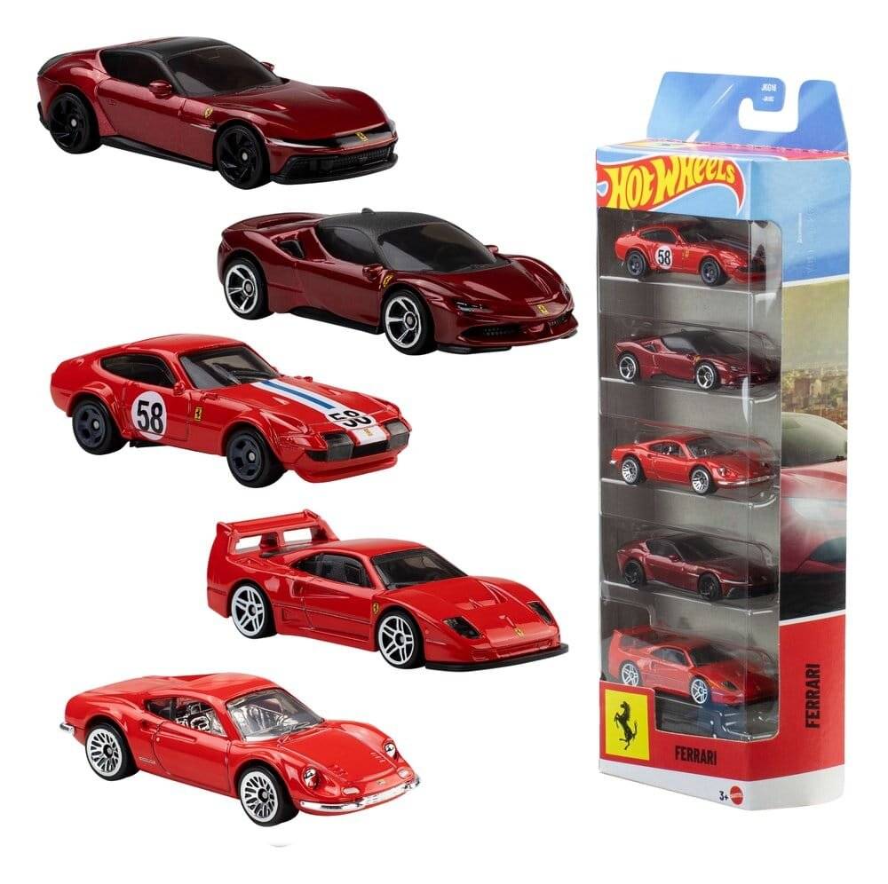 Hot Wheels Ferrari 5er-Pack