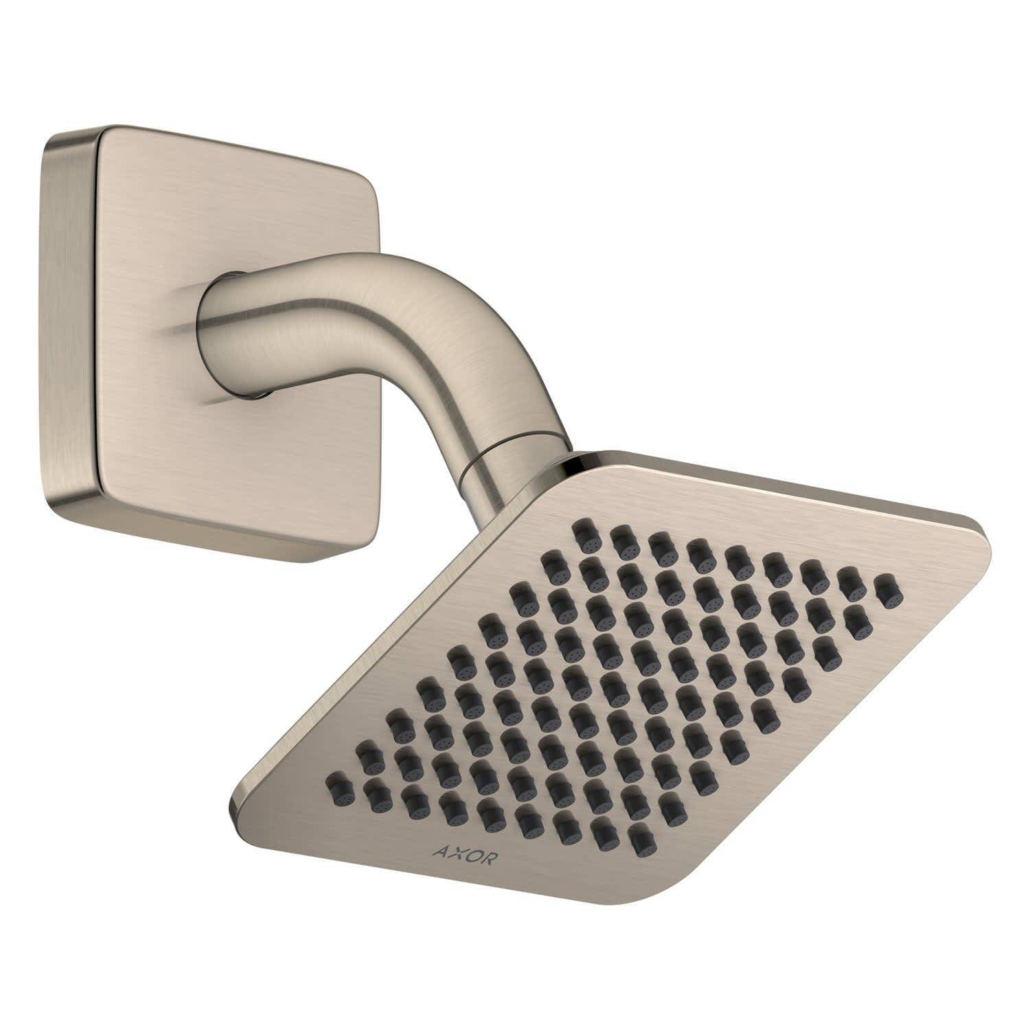 AXOR Citterio C Kopfbrause 120/120 1jet EcoSmart mit Brausearm, Brushed Nickel
