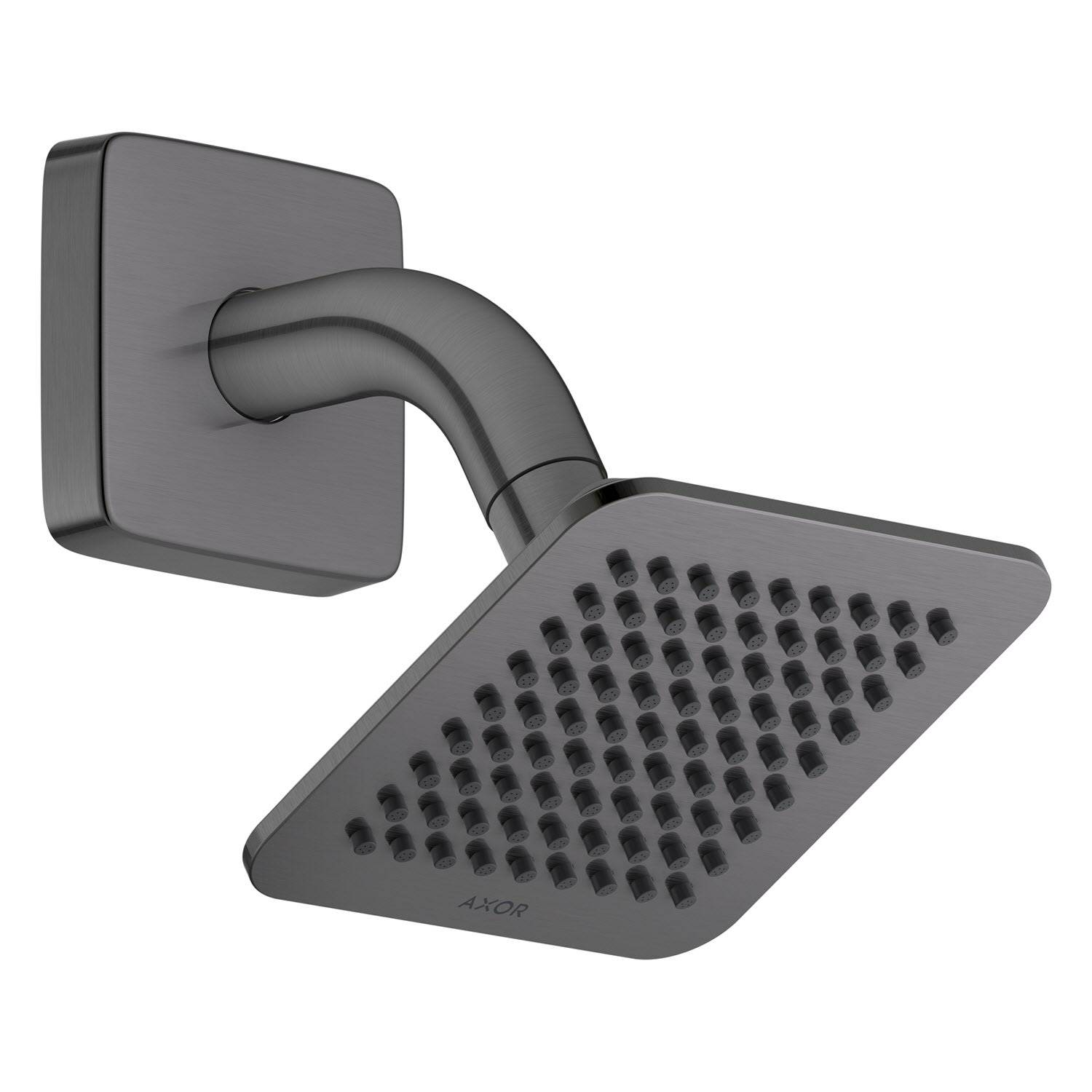 AXOR Citterio C Kopfbrause 120/120 1jet EcoSmart mit Brausearm, Brushed Black Chrome