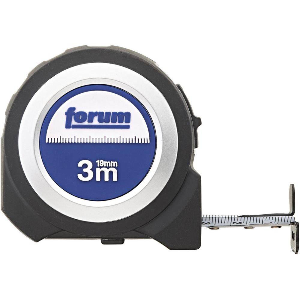 Taschenbandmaß - Stahlband - Länge 3 m - Breite 19 mm - FORUM