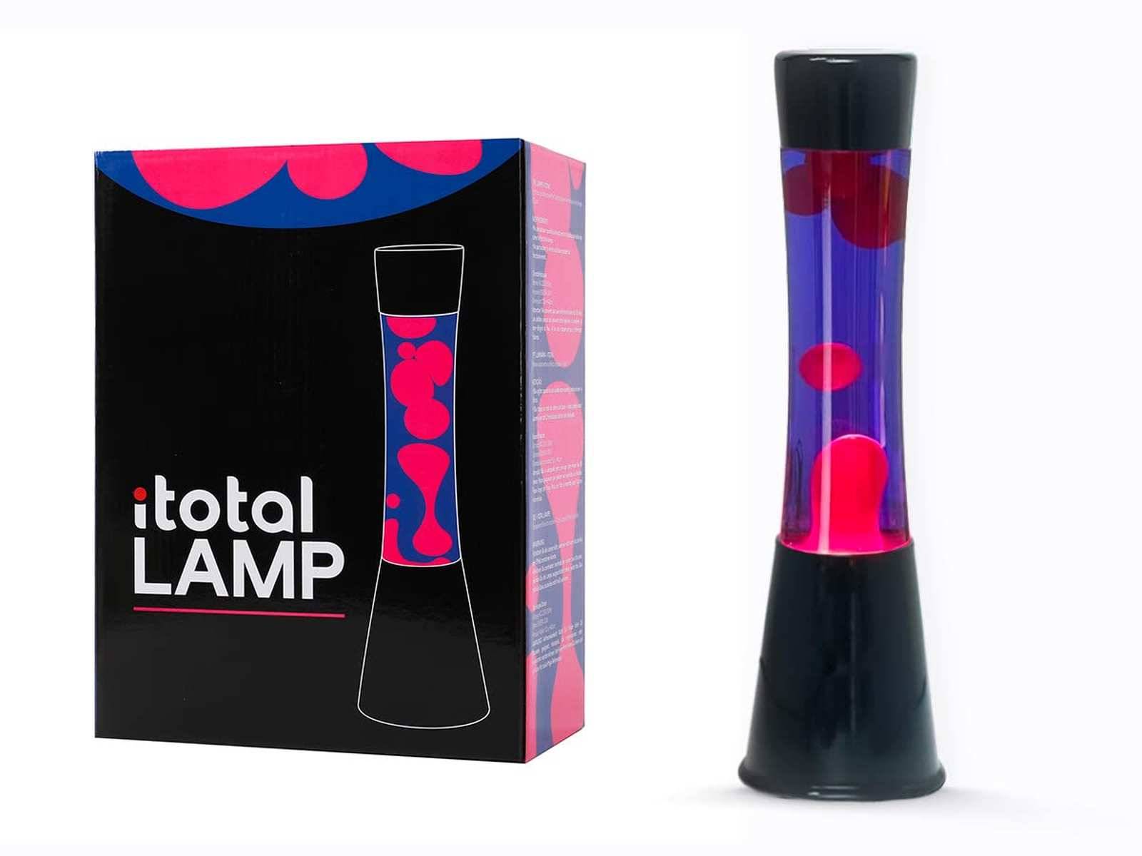 I-TOTAL® Lavalampe Magie Lavaspektakel: Einzigartig Lila Rose Gravity