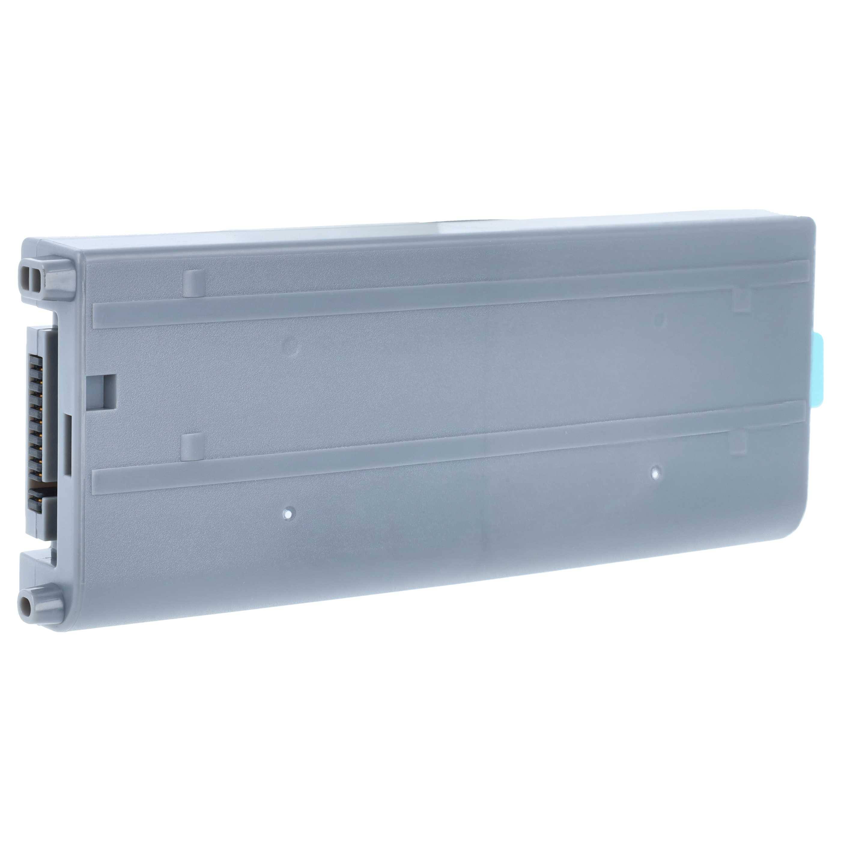 Graues rechteckiges elektronisches Modul oder Cartridge mit Anschlussanschlüssen an einem Ende, isoliert auf weißem Hintergrund dargestellt.