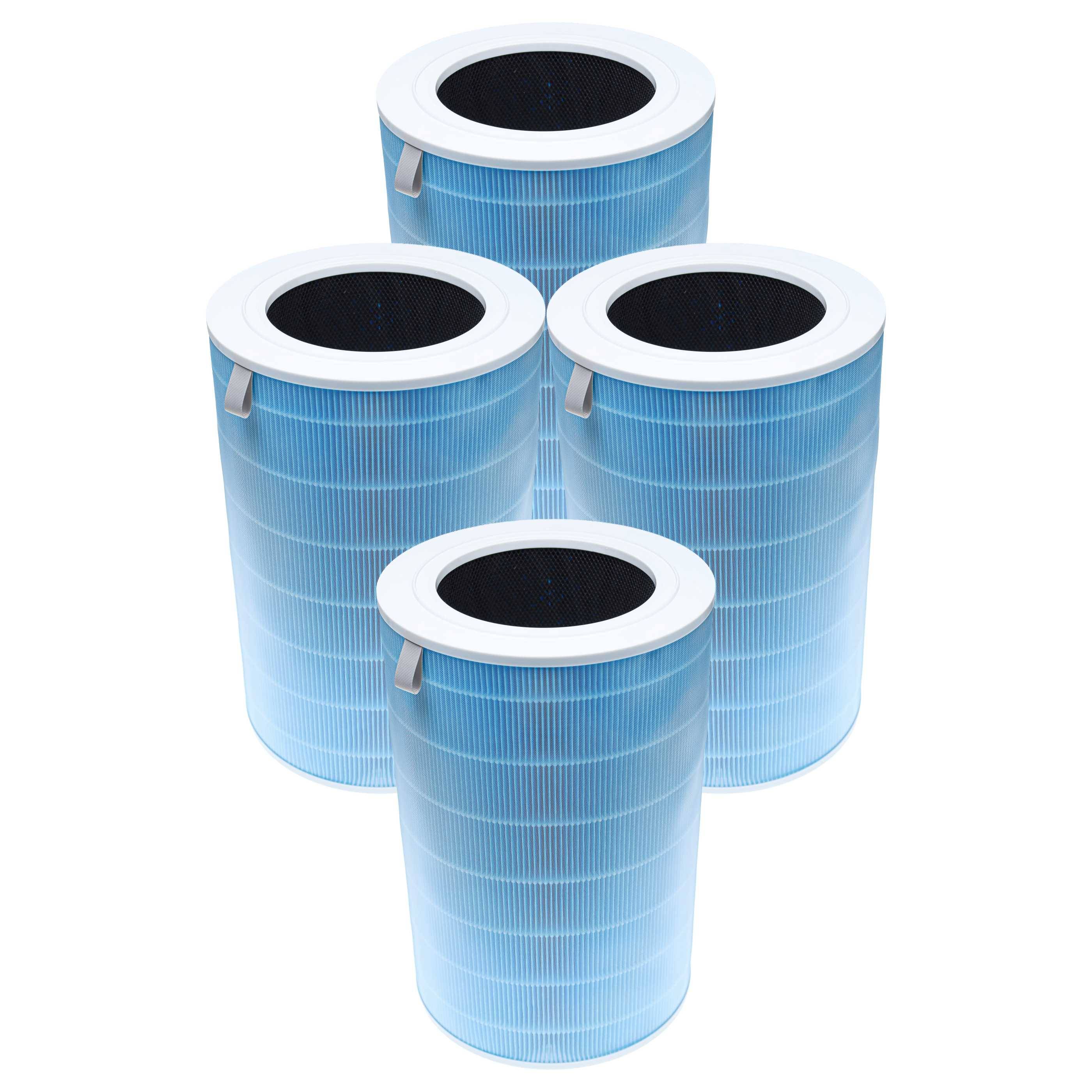 vhbw 4x Luftilter Ersatz für Xiaomi M7R-FLH, BHR4282GL | für Luftreiniger - Kombifilter EPA (E12) + Aktivkohle