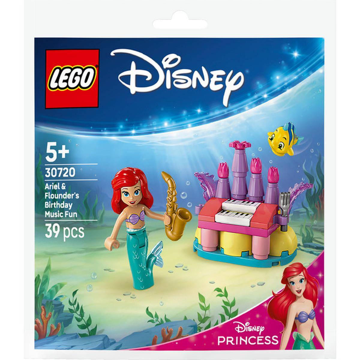 LEGO Disney Princess Set Box für „Ariels und Flounders Geburtstagsmusik Spaß