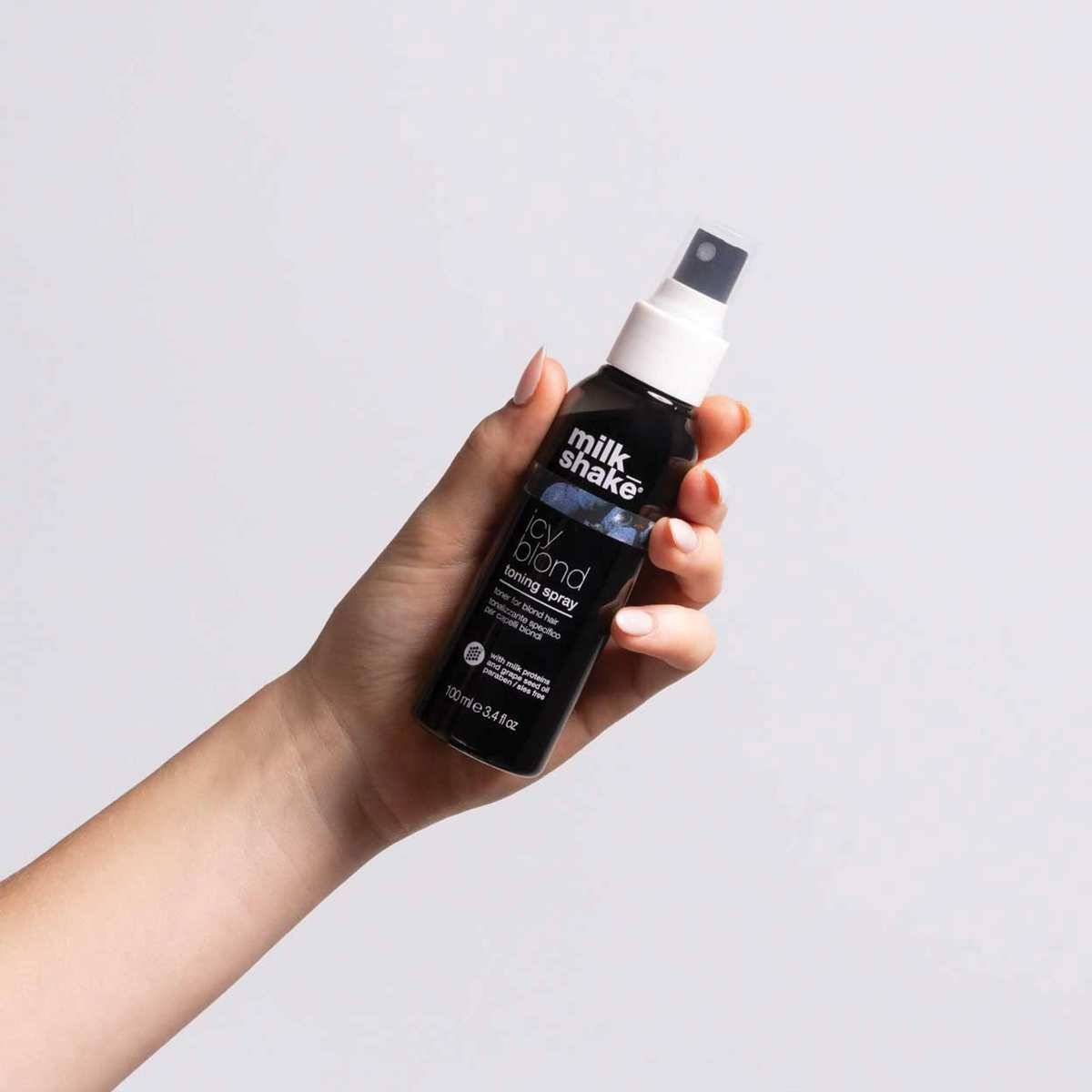 milk_shakeIcy Blond Toning Spray 100 ml Spezieller Anti-Gelb Toner ohne Spülung