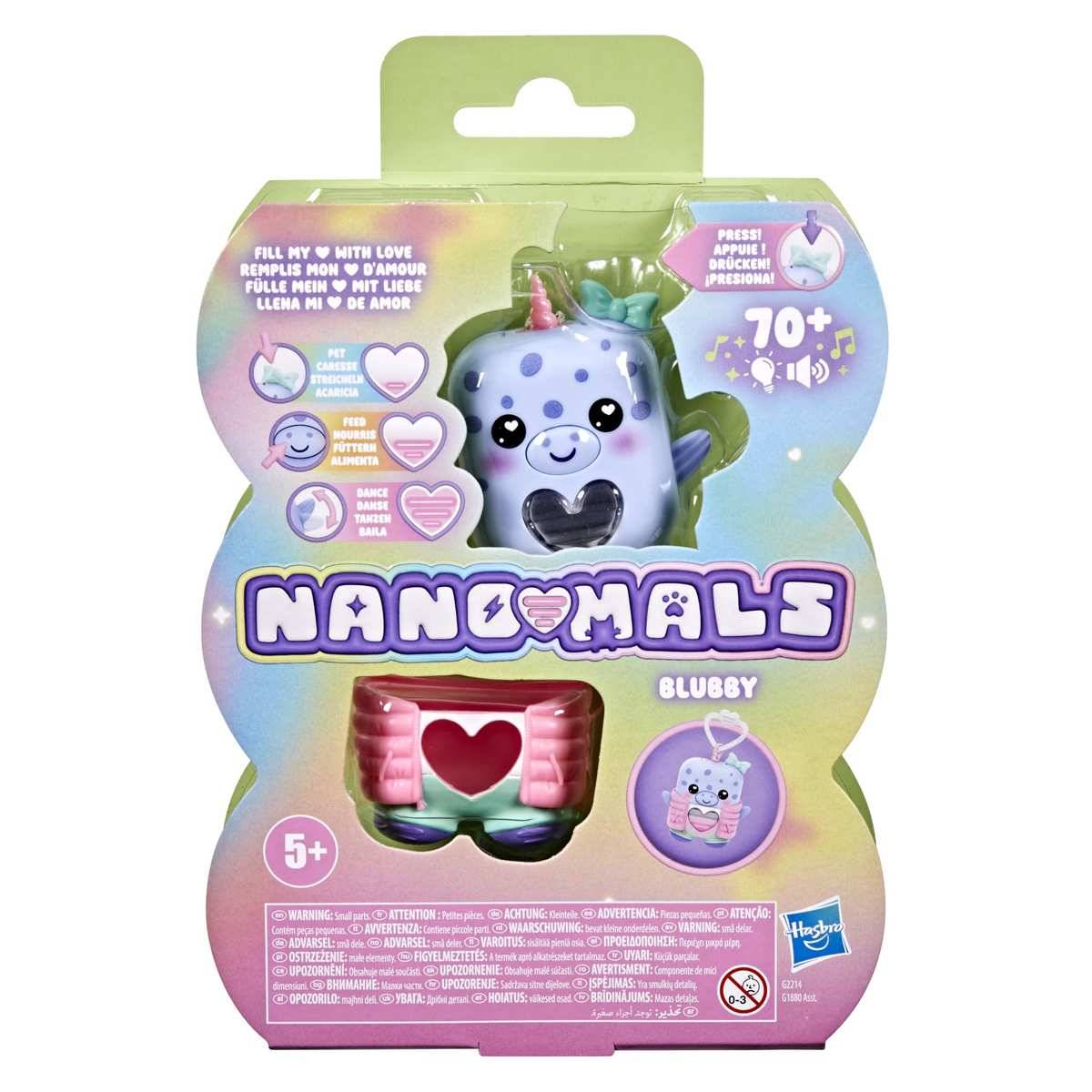 Verpackung für das Spielzeug „Nano-mals