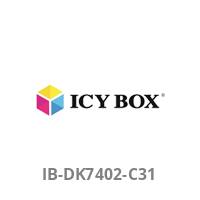 ICY BOX-Logo mit Produktmodellnummer „IB-DK7402-C31