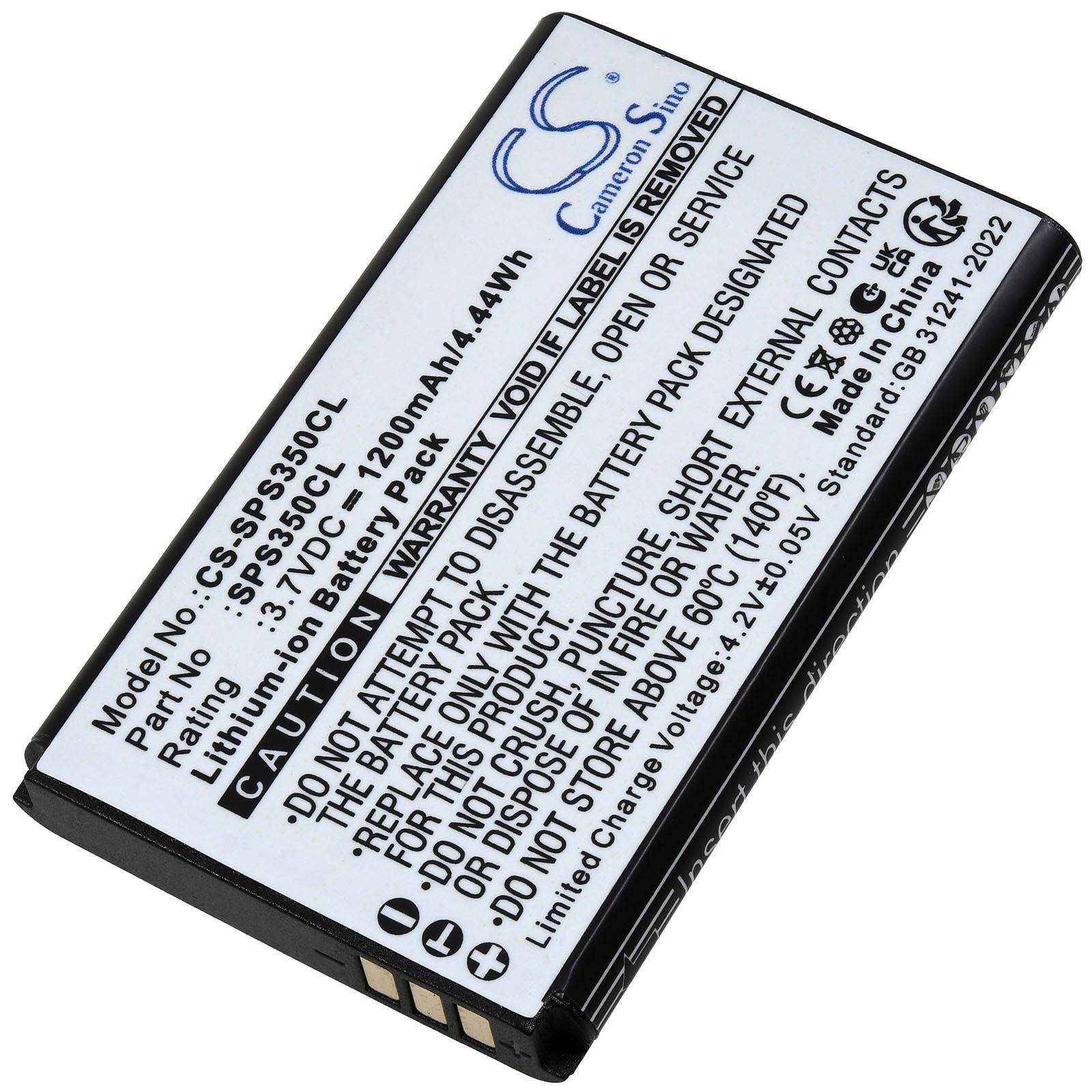 Lithium-Ionen-Akkupack mit Bezeichnung „CS-PS350CL