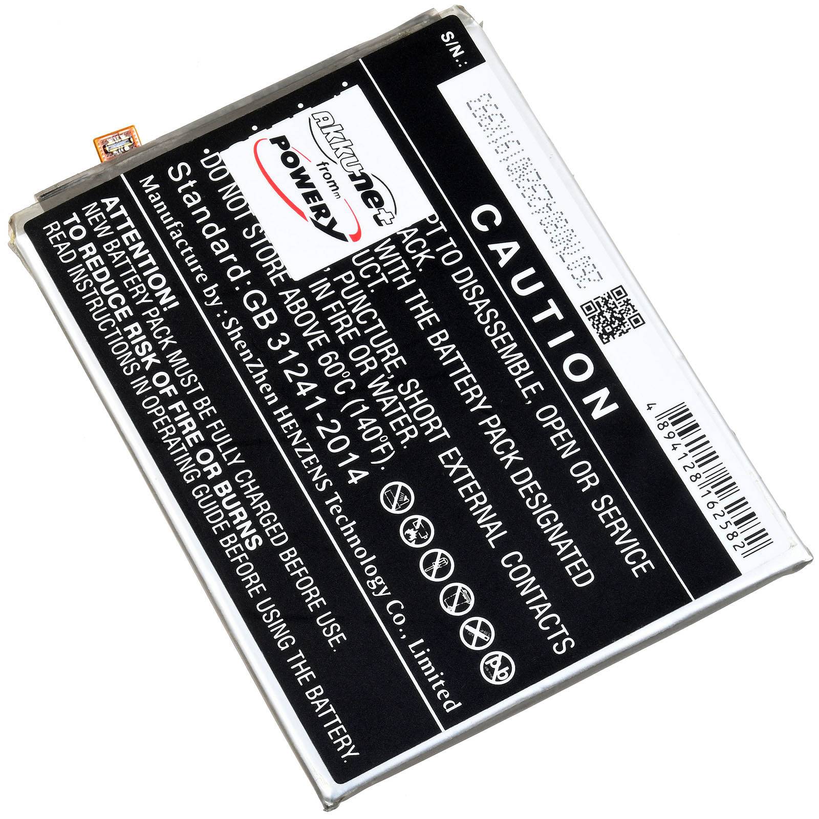 Powery Akku für LG Q52 2020 Handy Smartphone, 3,87V, Li-Polymer