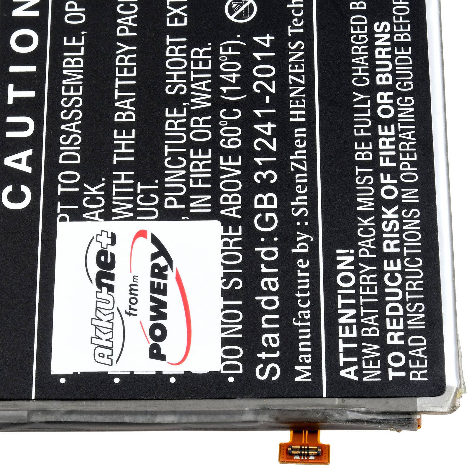 Powery Akku für LG K62 2020 Handy Smartphone, 3,87V, Li-Polymer