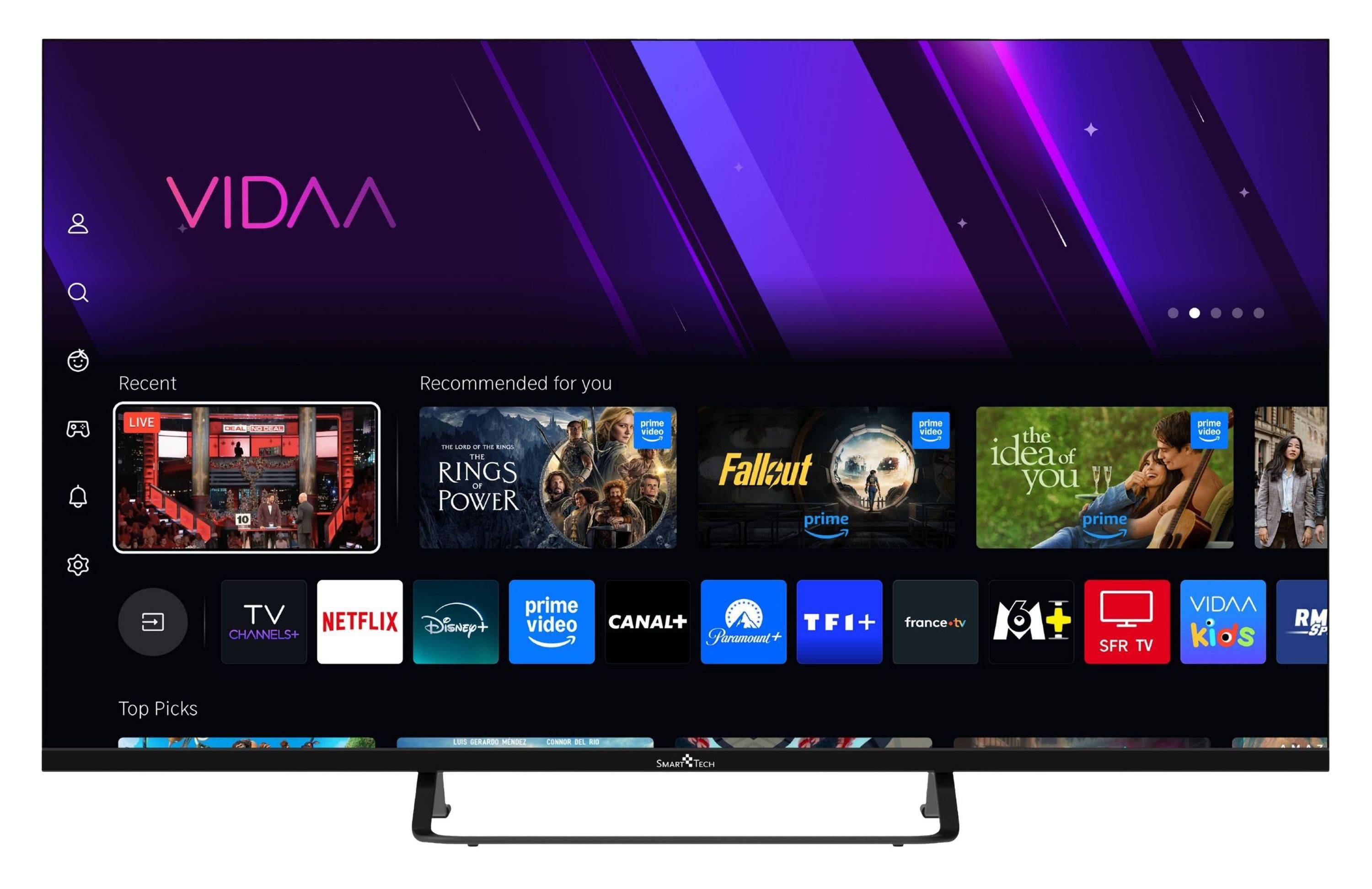 Smart Tech 40QV02V QLED Fernseher 40 Zoll Smart TV VIDAA Full HD Auflösung und Triple-Tuner (2026)