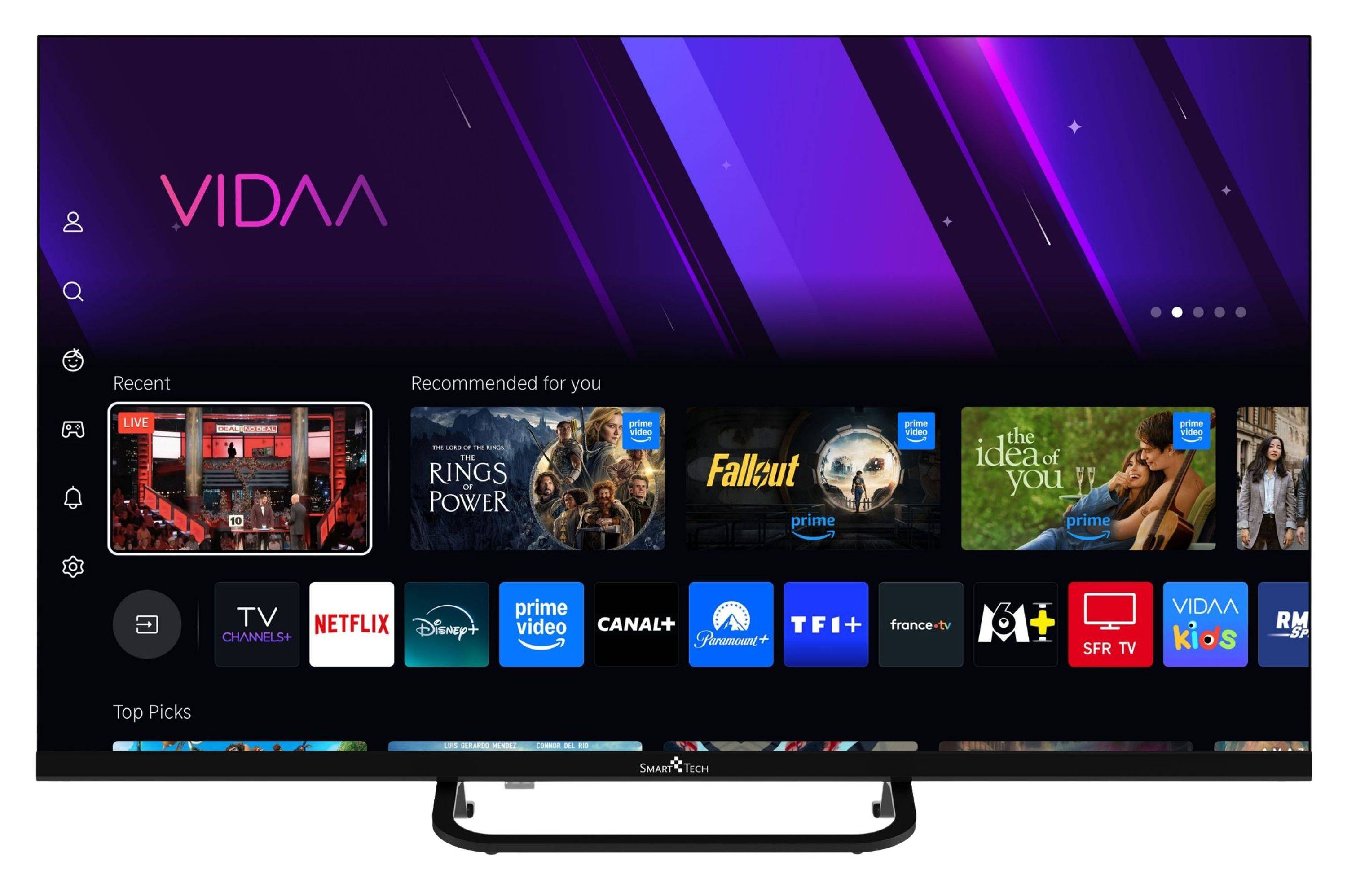 Smart Tech 32QV02V QLED Fernseher 40 Zoll Smart TV VIDAA HD ready Auflösung und Triple-Tuner (2026)