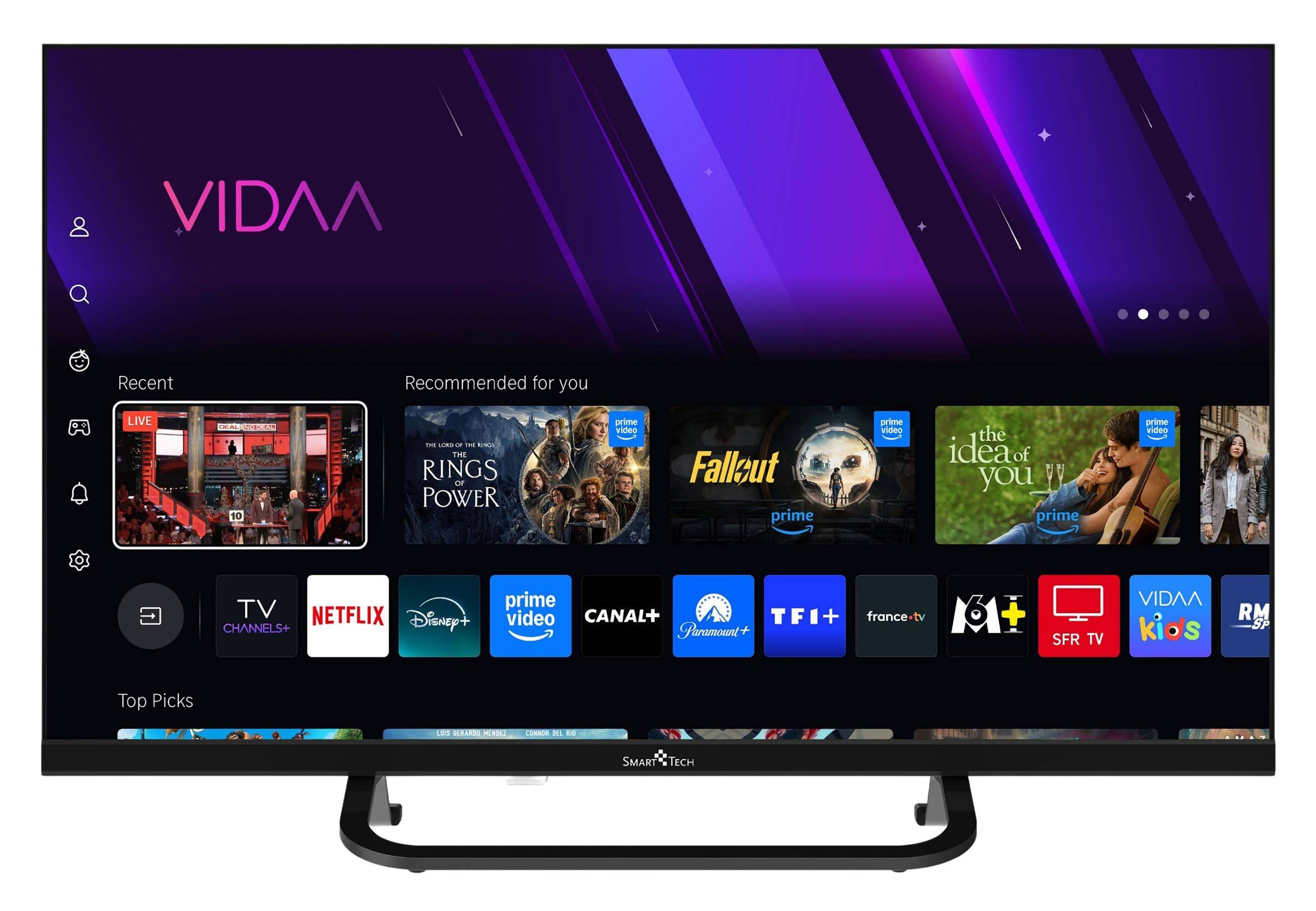 Smart Tech 24QV02VC QLED Fernseher 40 Zoll Smart TV VIDAA HD ready, 12 Volt und Triple-Tuner (2026)