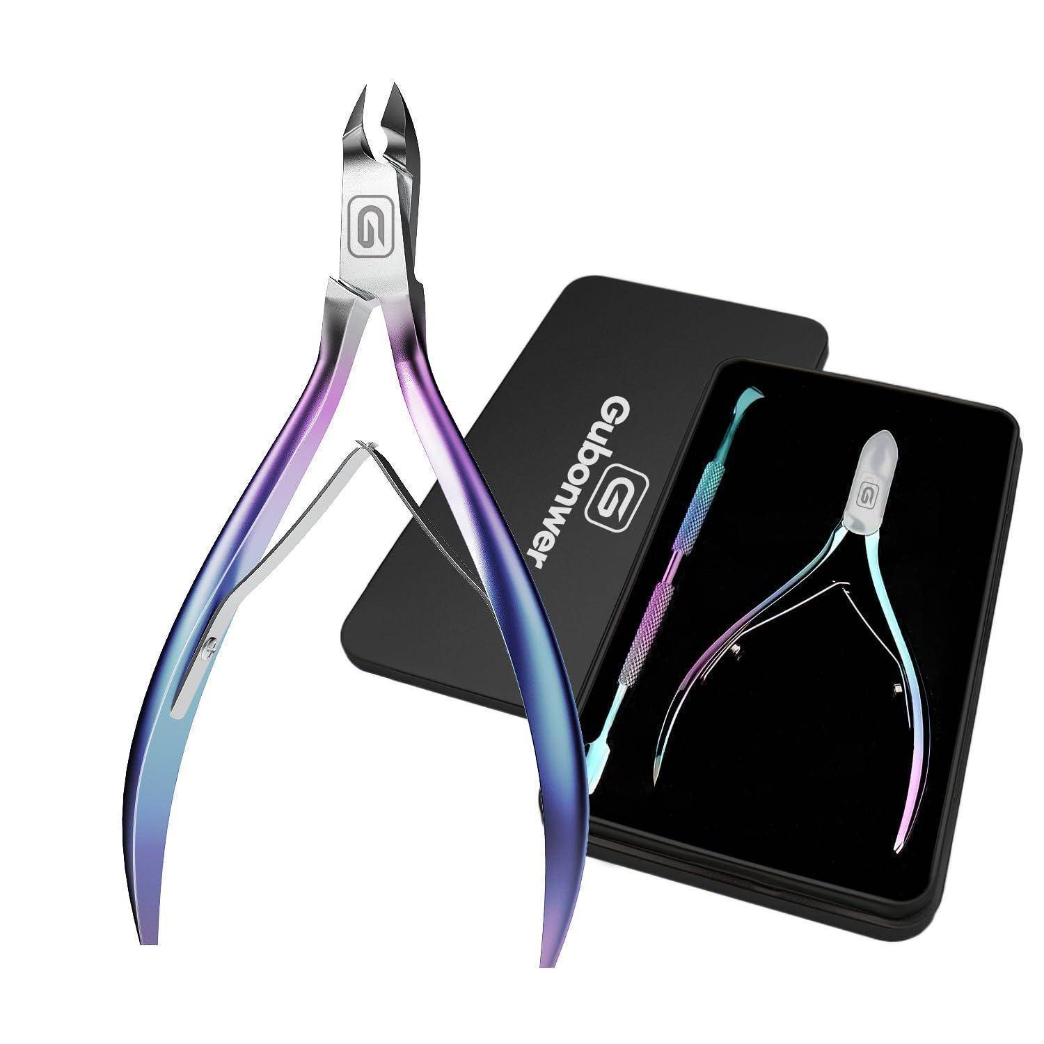 Nagelhautschneider Edelstahl scharf Rainbow Set