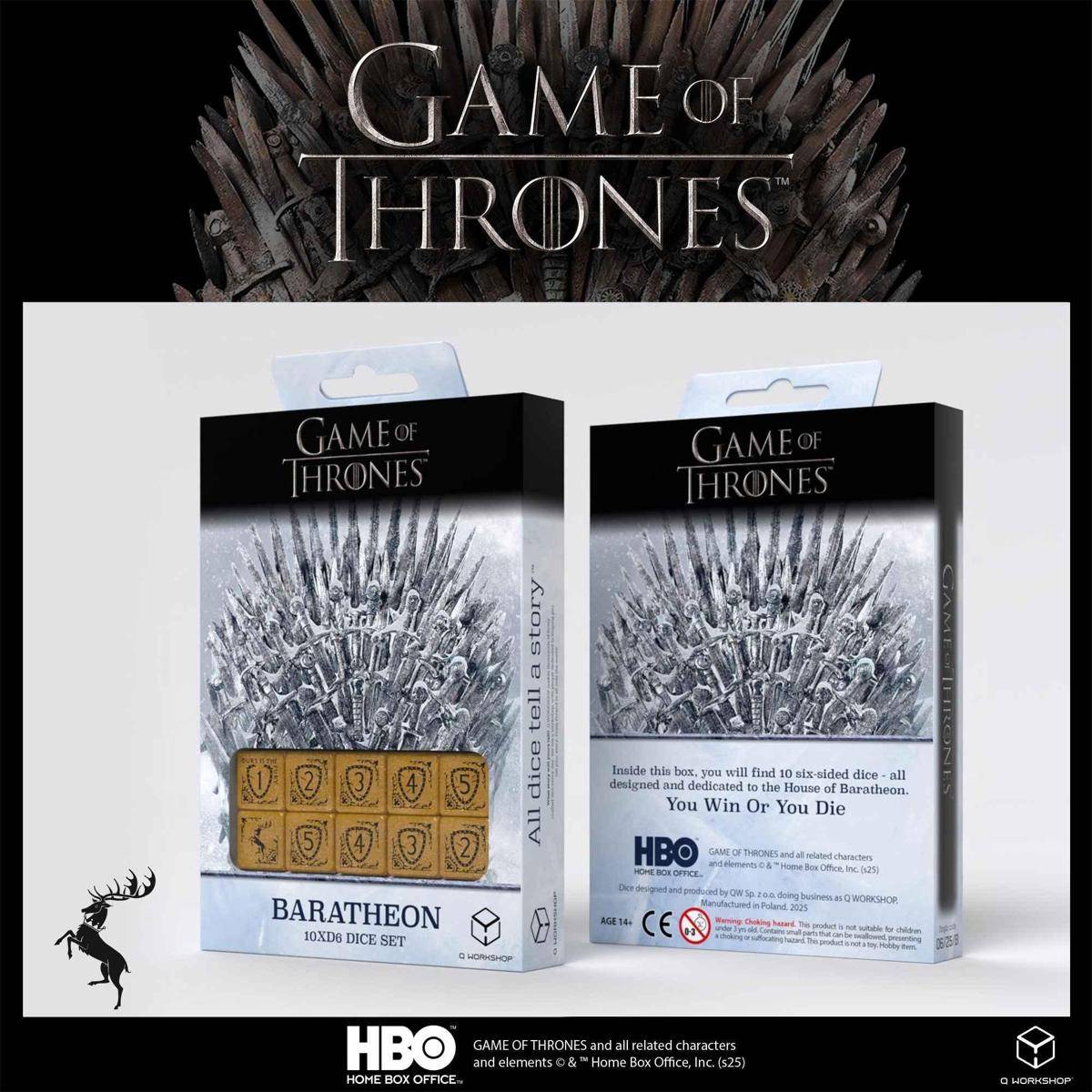 Game of Thrones: Baratheon 10xD6 Würfelset