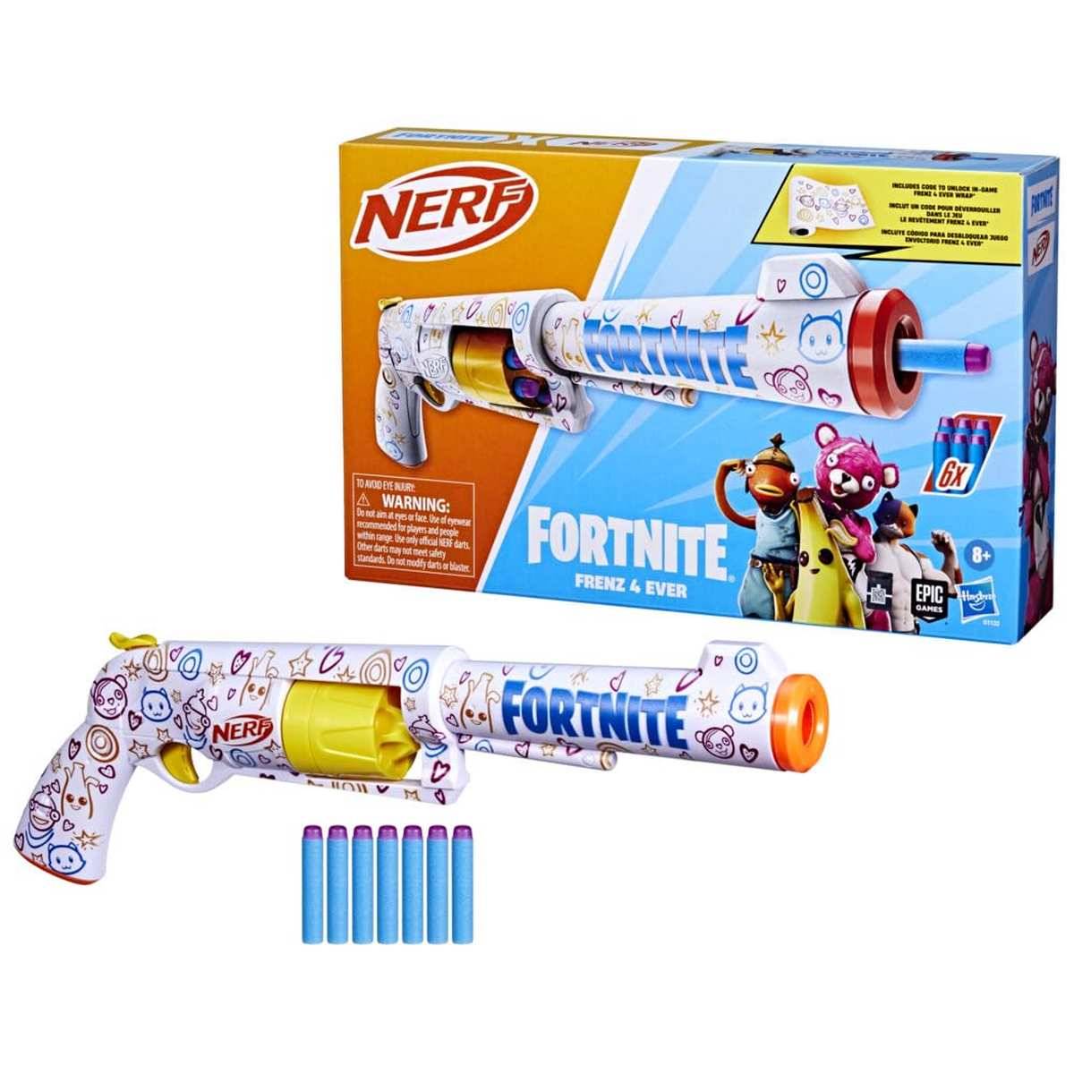 Nerf Fortnite Frenz 4 Ever Dart Blaster Beste-Freunde-Lackierung 8+
