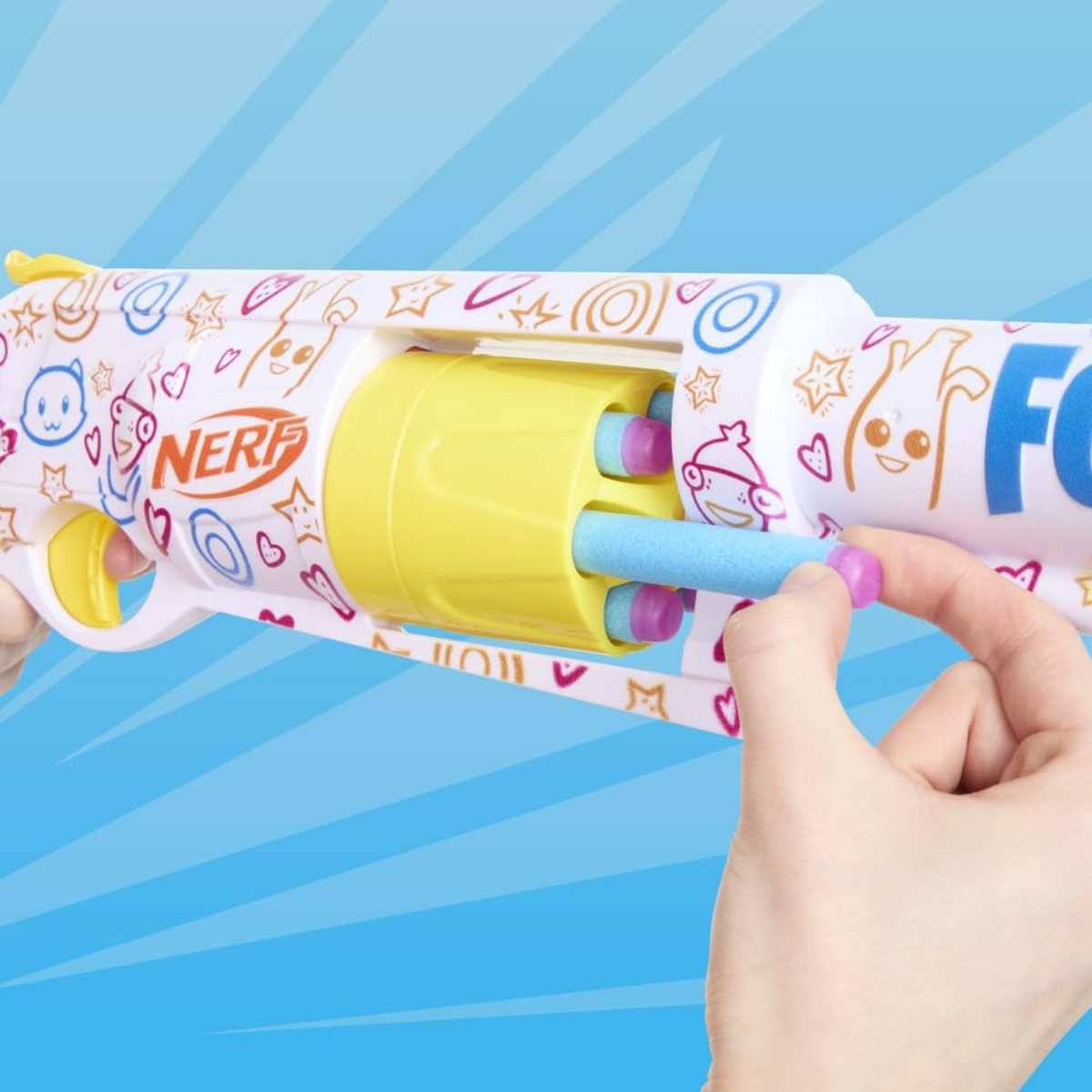 Nerf Fortnite Frenz 4 Ever Dart Blaster Beste-Freunde-Lackierung 8+