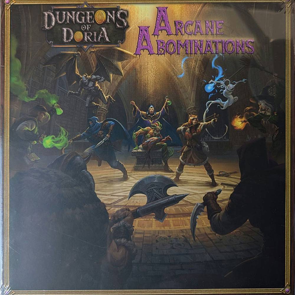 Fantasyspielcover für „Dungeons of Doria: Arcane Abominations