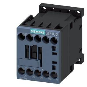Siemens SIRIUS Industrie-Schütz mit mehreren Anschlussöffnungen, dargestellt in einem Produktfoto auf weißem Hintergrund.