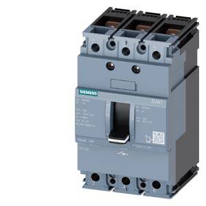 Dreipoliger Siemens-Leitungsschutzschalter mit einem zentralen schwarzen Schalter auf weißem Hintergrund.
