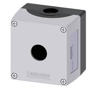 Gehäuse für 4-Stellungsknebel-, Koordinaten-, ID Schlüsselschalter, 22 mm, rund, Gehäusematerial Kunststoff