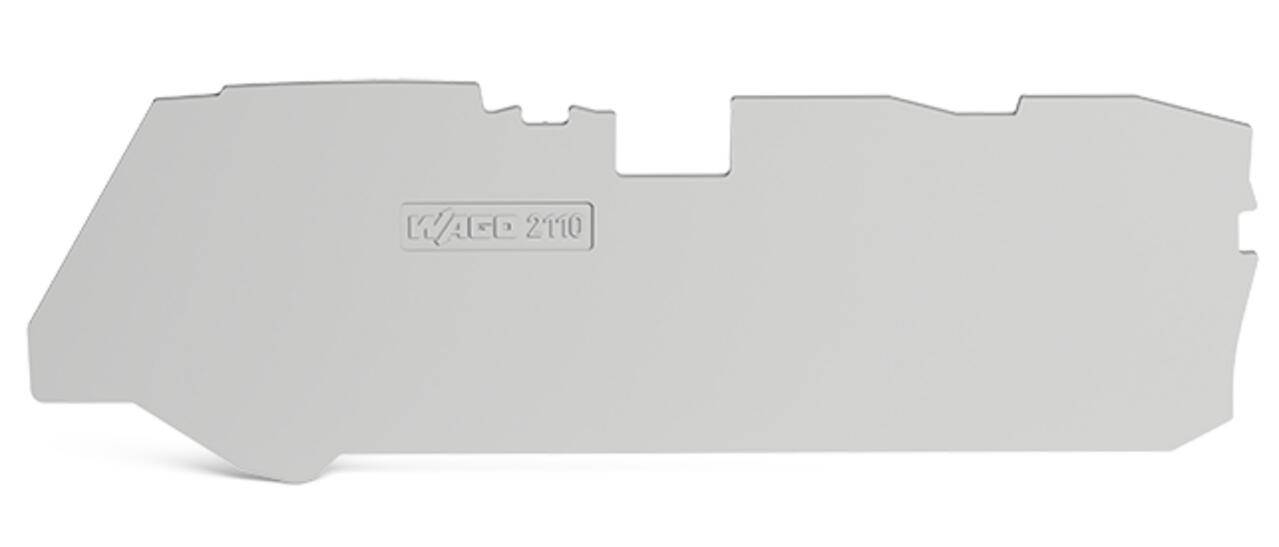 WAGO Abschluss- und Zwischenplatte,1 mm dick,für 3-Leiter-Klemmen,grau