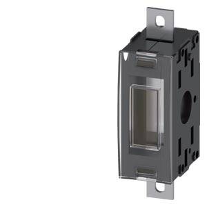 Schwarzer elektrischer Wandschalter oder Dimmerschalter mit Metallbefestigungslaschen, isoliert auf weißem Hintergrund dargestellt.