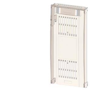Hoher beige Elektronikschrank oder Rackgehäuse mit Belüftungsschlitzen an der Vorderseite, dargestellt auf weißem Hintergrund.