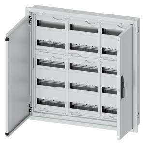 ALPHA 160 DIN UP-Wandverteiler UP-teilbestückt mit Einbausatz für Einbaugeräte, RAL 9016, IP31 Hutschienenabstand 150mm