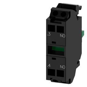 Schwarzes Elektrokontaktmodul mit zwei „NO