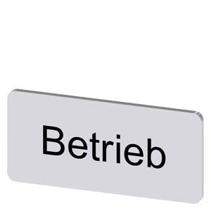 Bezeichnungsschild zum Schnappen oder Kleben auf Schildträger, Schildgröße 12,5x27 mm, Schild silber, Schrift schwarz