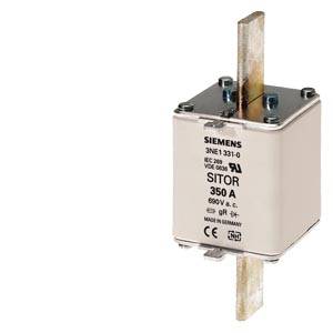 Siemens SITOR 350 A Sicherungsblock mit Metallanschlüssen auf weißem Hintergrund.