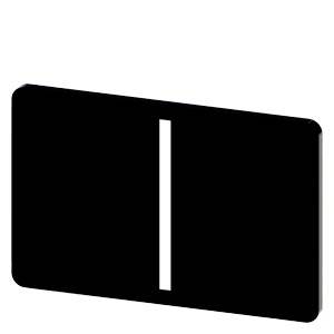 Schwarzes abgerundetes Rechteck mit einer zentrierten vertikalen weißen Leiste, die ein minimalistisches Symbol oder Pausensymbol ähnelt.