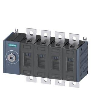Ein Siemens-Elektrobauteil oder Schutzschaltermodul mit vier Anschlussklemmen, dargestellt in einem produktgerechten Foto auf weißem Hintergrund.