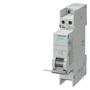 Foto eines Siemens-DIN-Schienen-Leitungsschutzschalters mit einem grauen Hebel, gezeigt auf weißem Hintergrund.