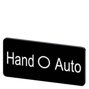 Schwarzes Schild mit weißer Aufschrift „Hand O Auto