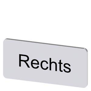 Graues Schild mit dem deutschen Wort „Rechts