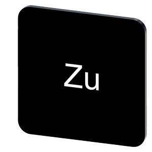 Schwarzes abgerundetes Quadrat-Symbol mit weißen Buchstaben „Zu