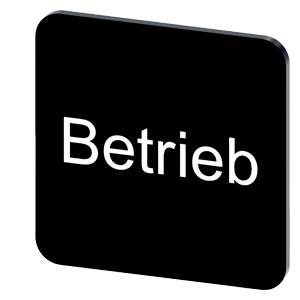 Schwarzes Schild mit abgerundeten Ecken mit dem deutschen Wort 