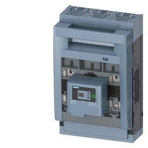 Grauer elektrischer Schalter oder Schaltgeräteeinheit mit einem digitalen Steuermodul, das in der vorderen Öffnung gezeigt wird.